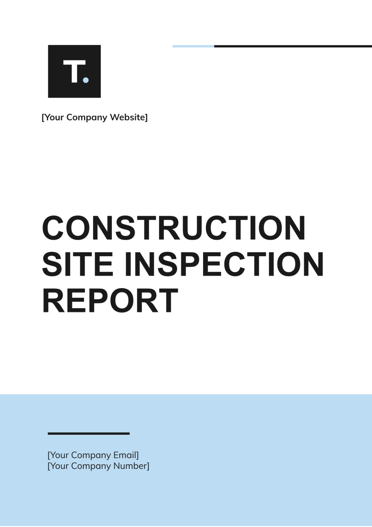 Construction Site Inspection Report Template Edit Online Download