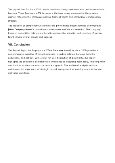 Free Payroll Report for Employers Template to Edit Online