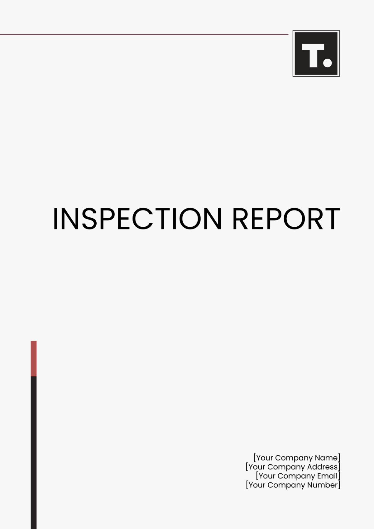 Inspection Report Template