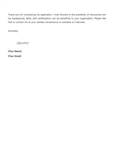 Free Medical Manager Cover Letter For Job to Edit Online