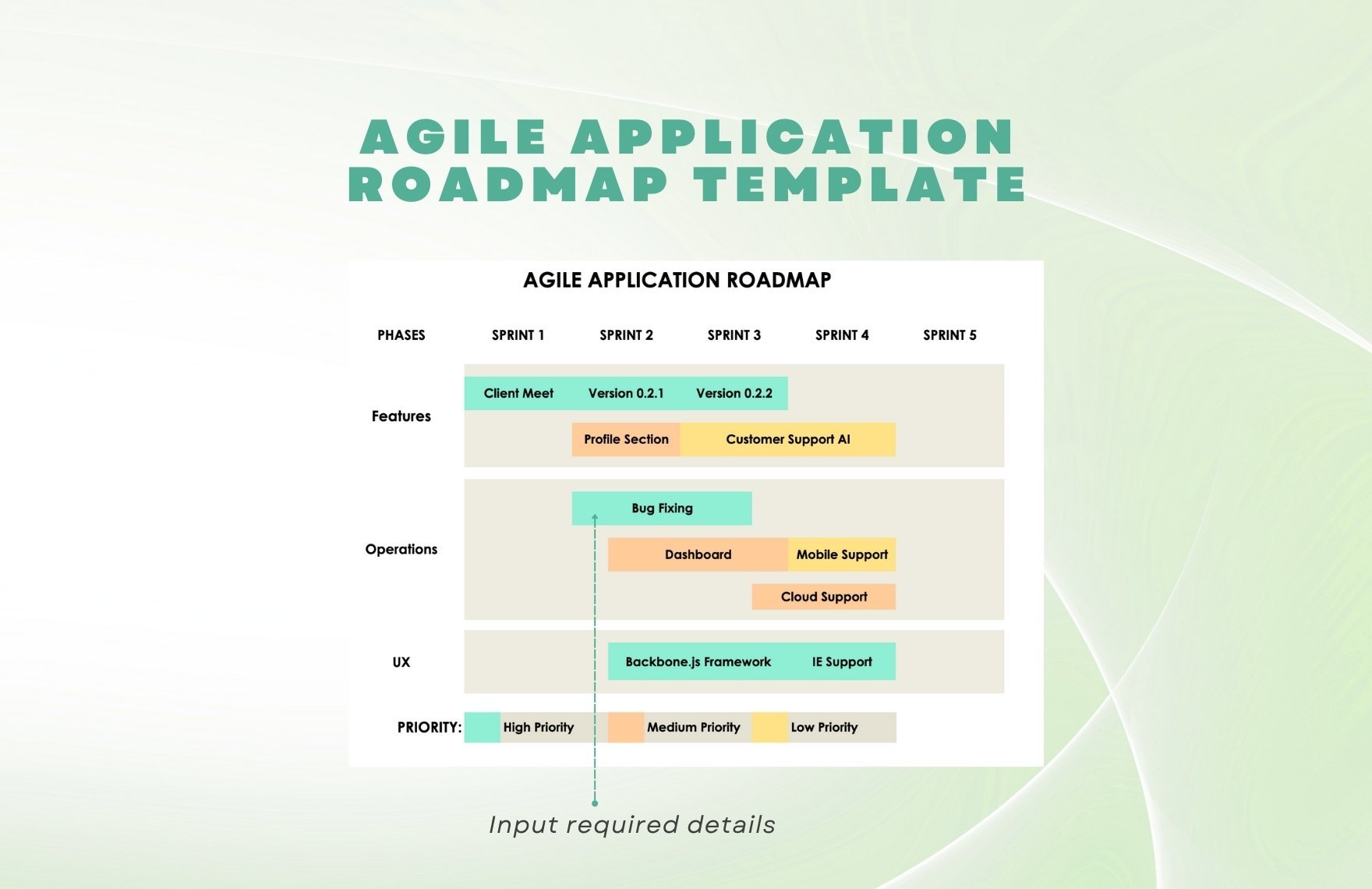 Agile Application Roadmap Template