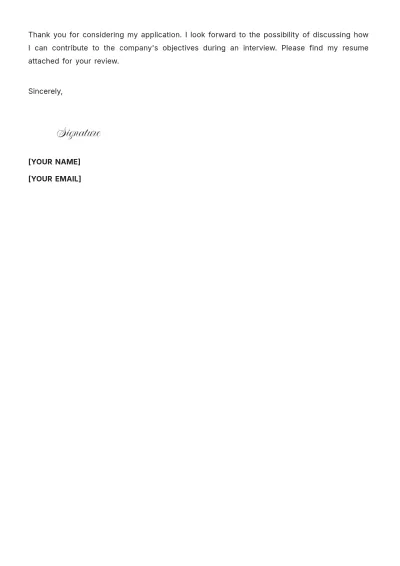 Free Chartered Accountant Cover Letter to Edit Online