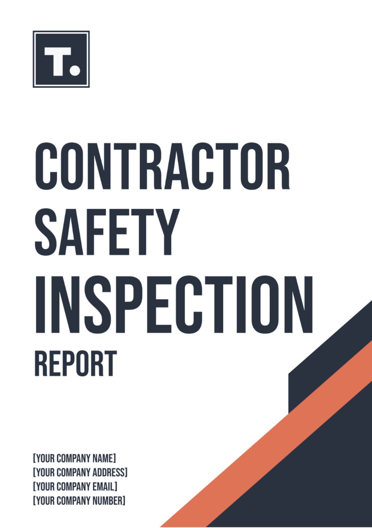 Contractor Safety Inspection Report Template - Edit Online & Download