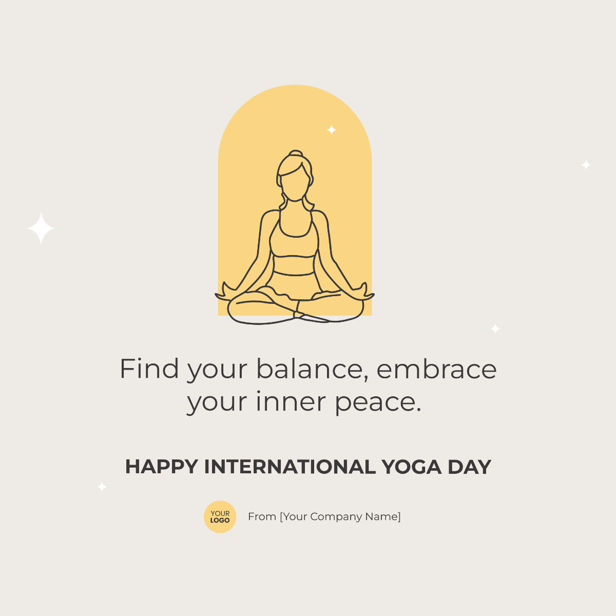 Happy International Yoga Day Social Media Post