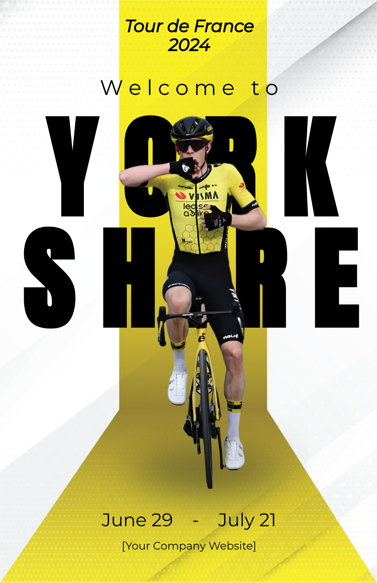 Tour De France Yorkshire Poster