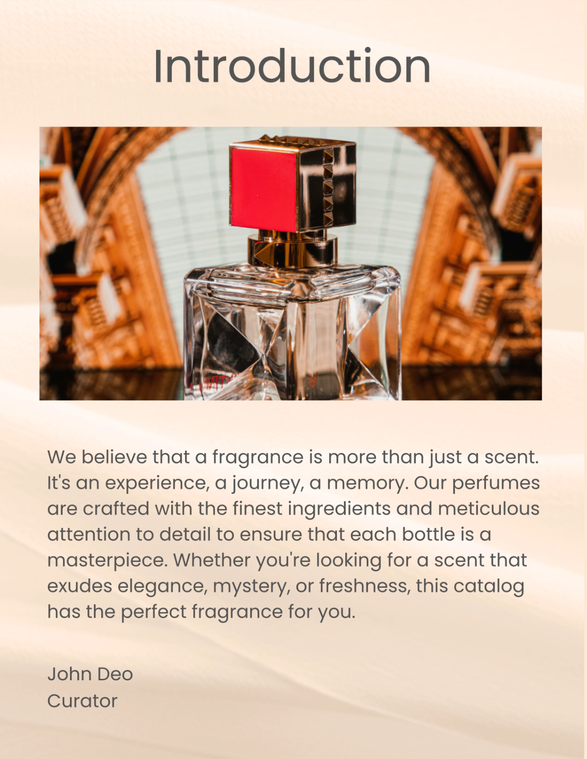 Free Perfume Catalog Template to Edit Online