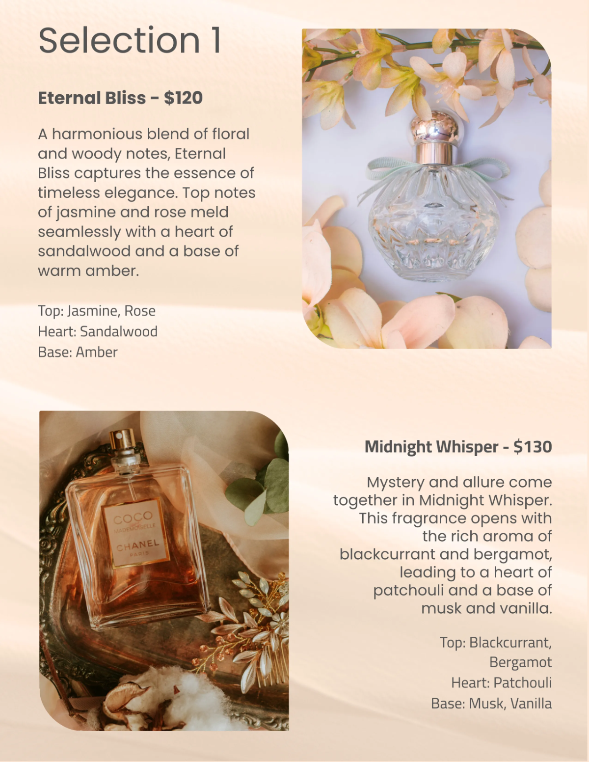 Free Perfume Catalog Template to Edit Online