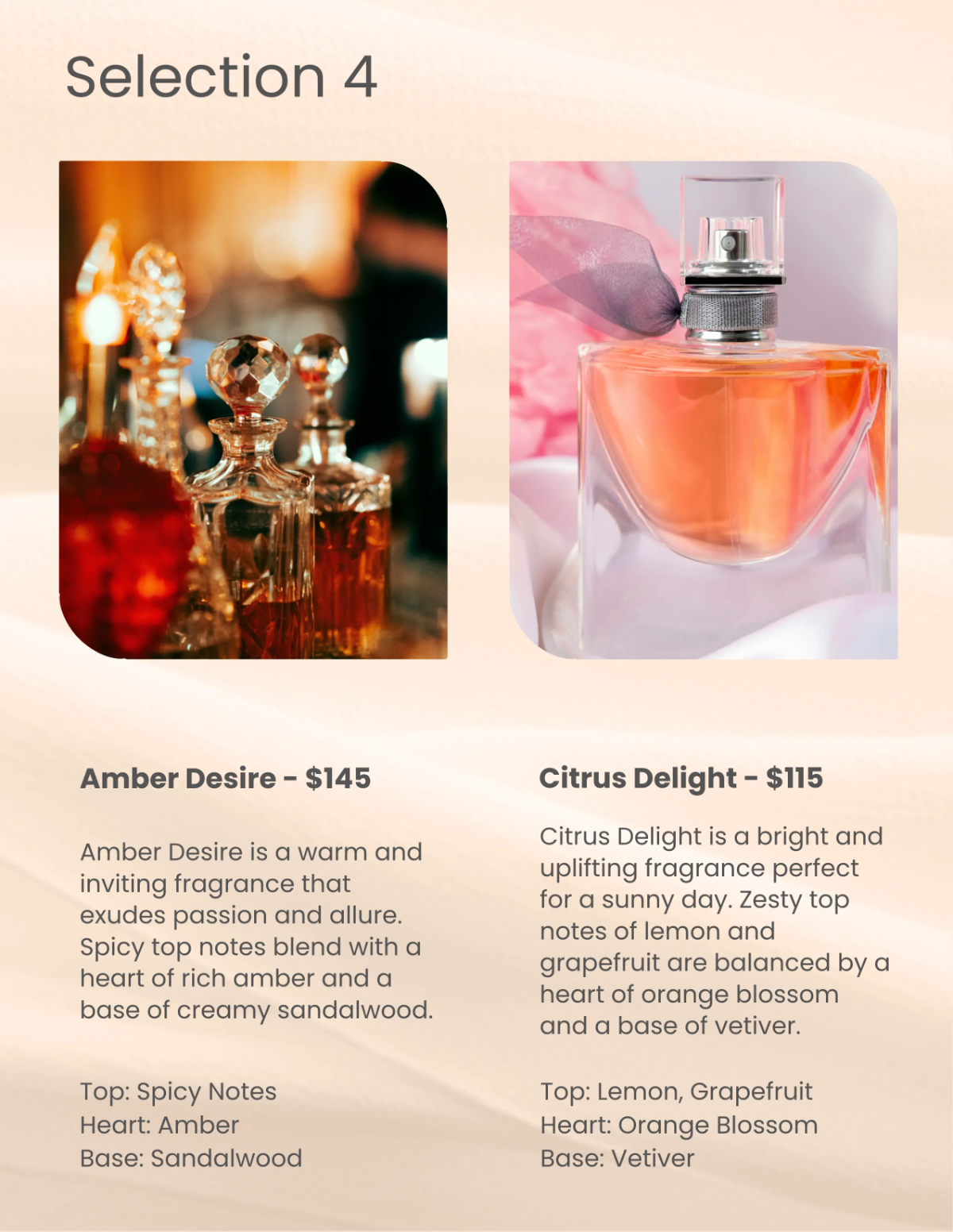 Free Perfume Catalog Template to Edit Online