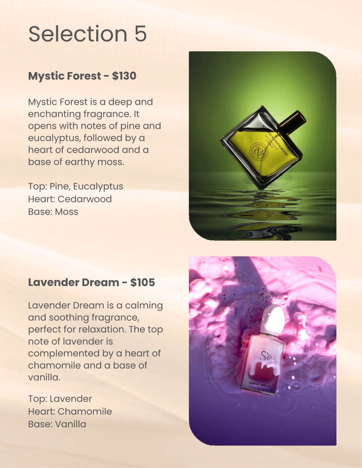 Free Perfume Catalog Template to Edit Online