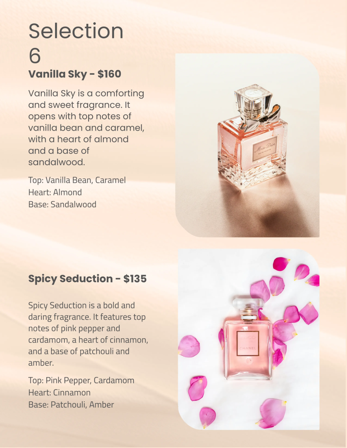 Free Perfume Catalog Template to Edit Online