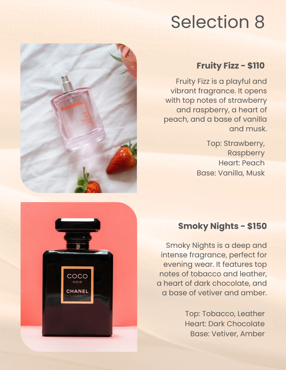 Free Perfume Catalog Template to Edit Online