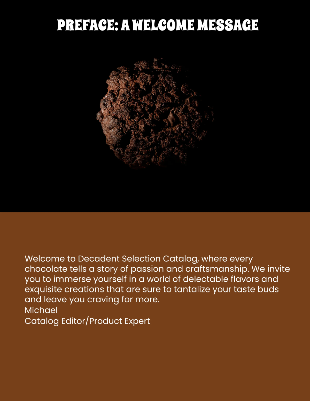 Free Chocolate Catalog Template to Edit Online