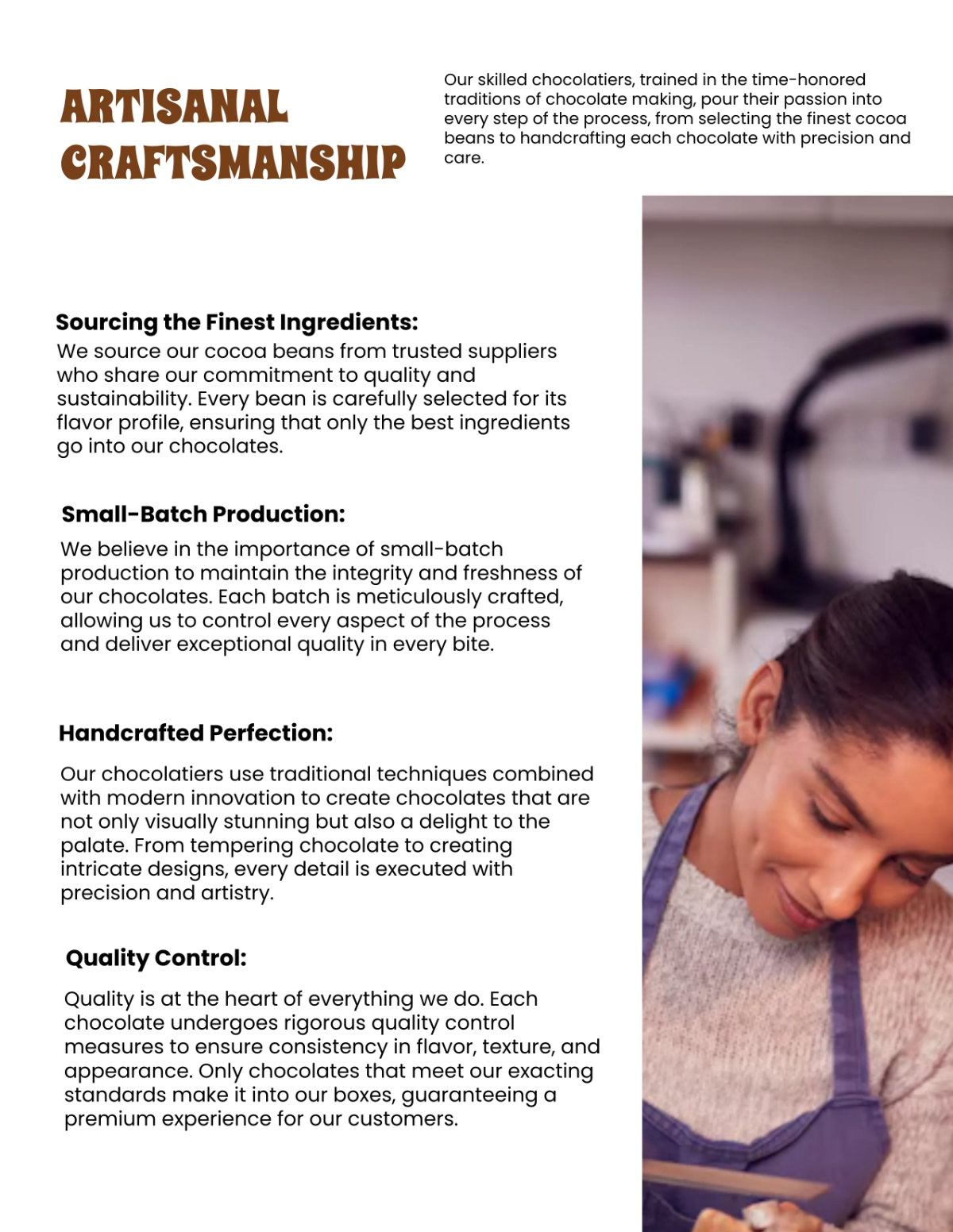 Free Chocolate Catalog Template to Edit Online