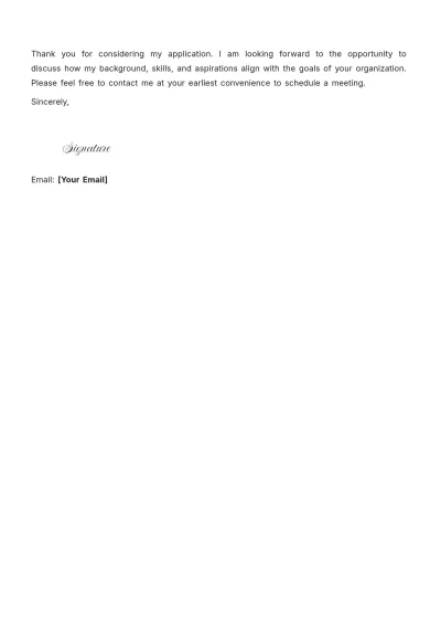 Free General Manager Cover Letter For Job to Edit Online
