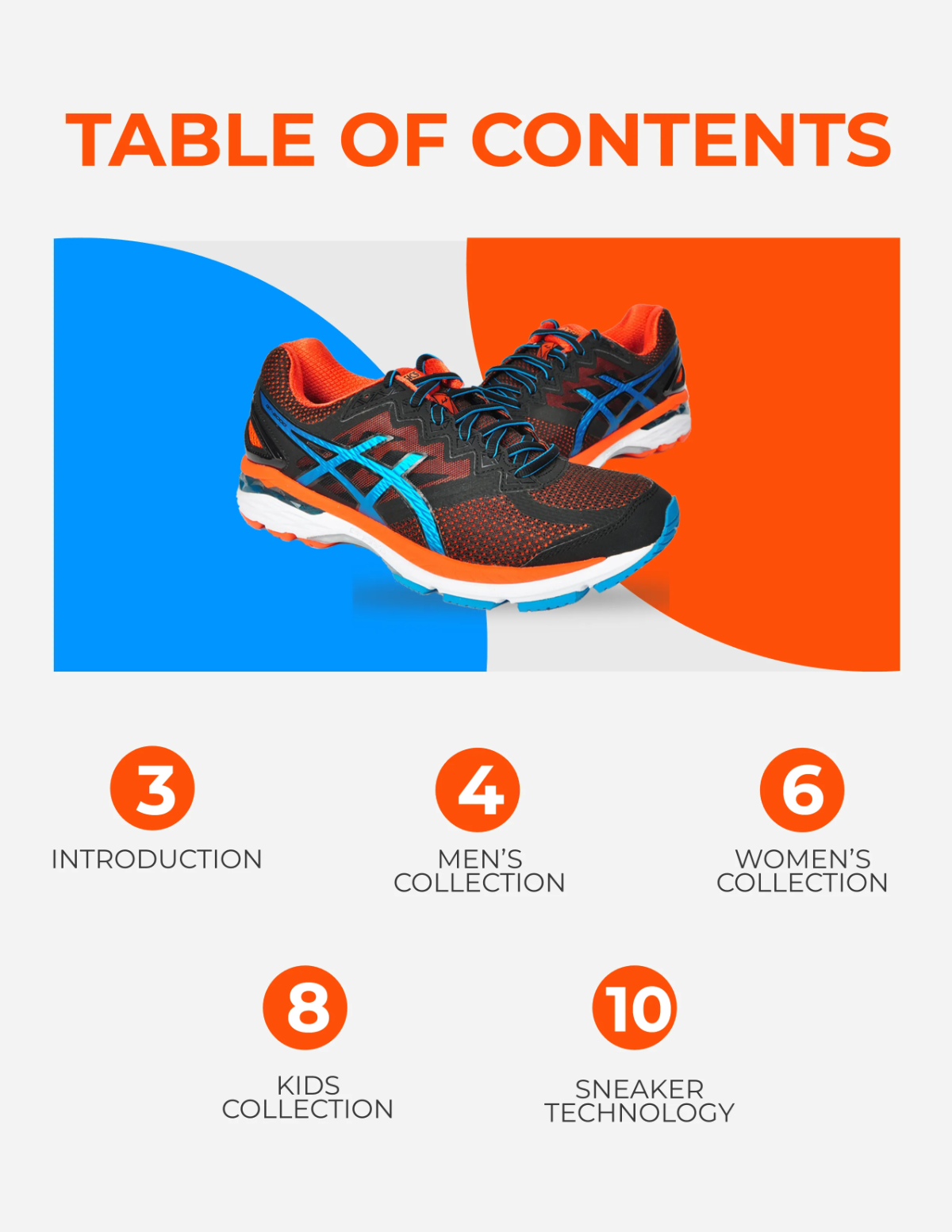 Free Sneakers Catalog Template to Edit Online