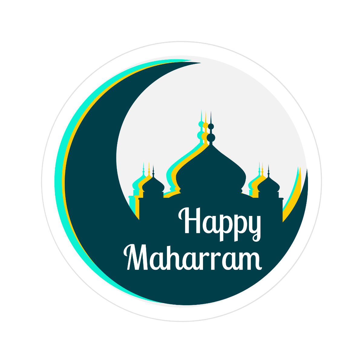 Happy Muharram Sticker