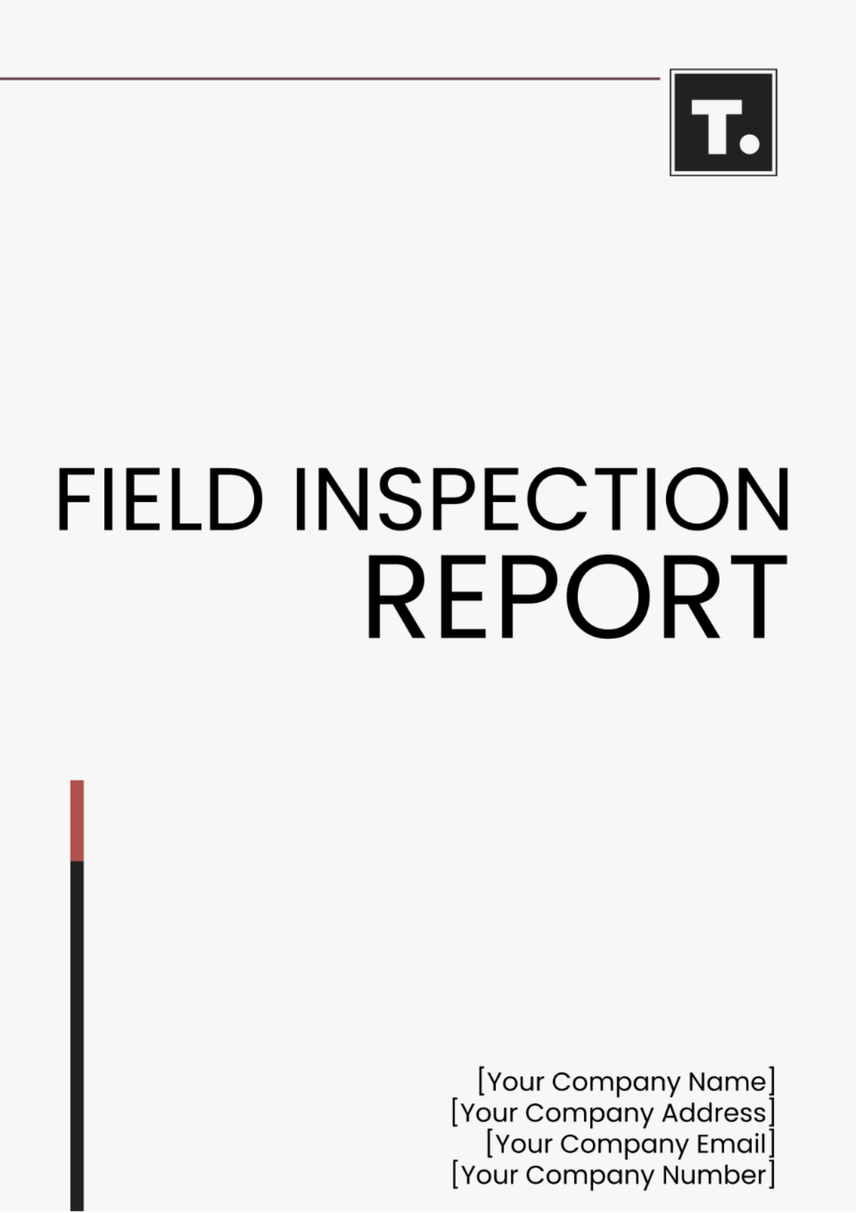 Field Inspection Report Template - Edit Online & Download