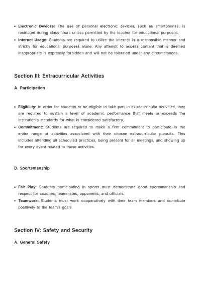 Free Middle School Student Contract Template to Edit Online