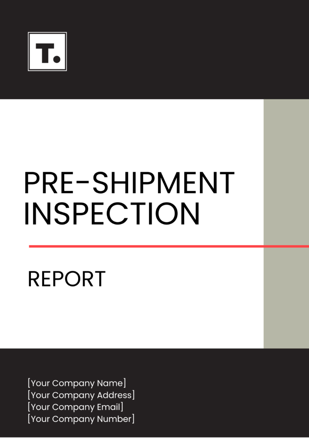 Pre-Shipment Inspection Report Template - Edit Online & Download