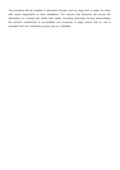 Free School Complaints Procedure Template to Edit Online