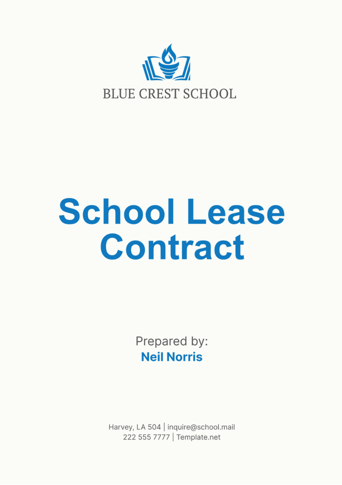 School Lease Contract Template - Edit Online & Download