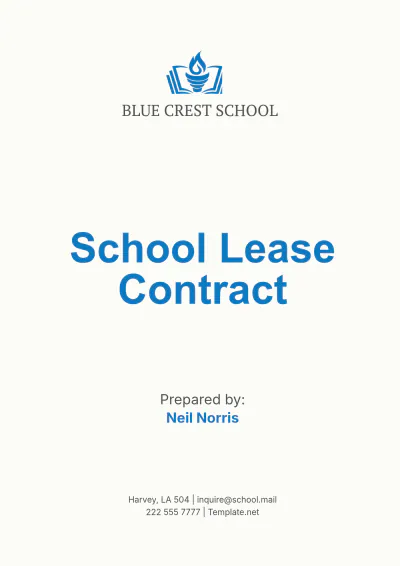 Free School Lease Contract Template to Edit Online