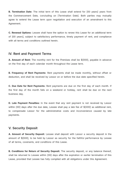 Free School Lease Contract Template to Edit Online