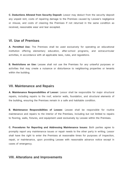 Free School Lease Contract Template to Edit Online