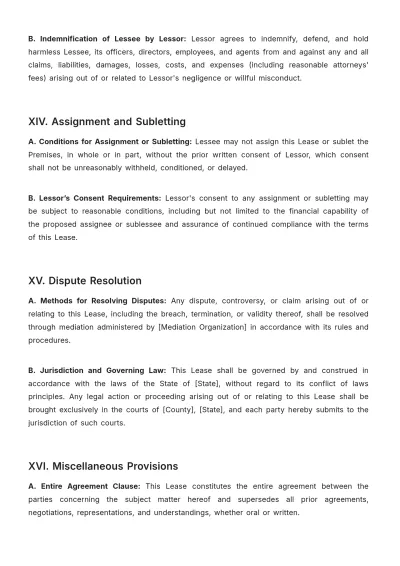 Free School Lease Contract Template to Edit Online