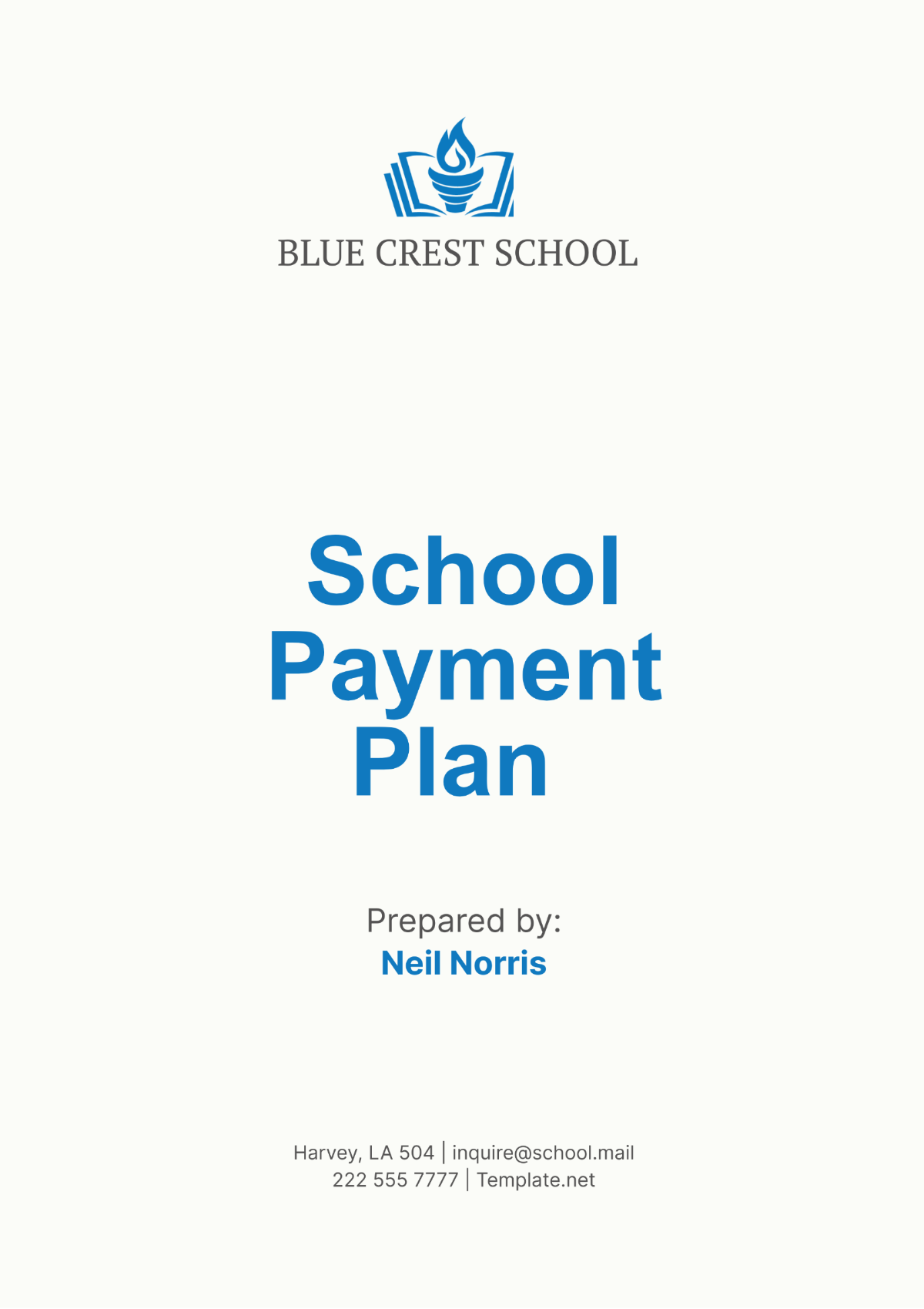 School Payment Plan Template - Edit Online & Download