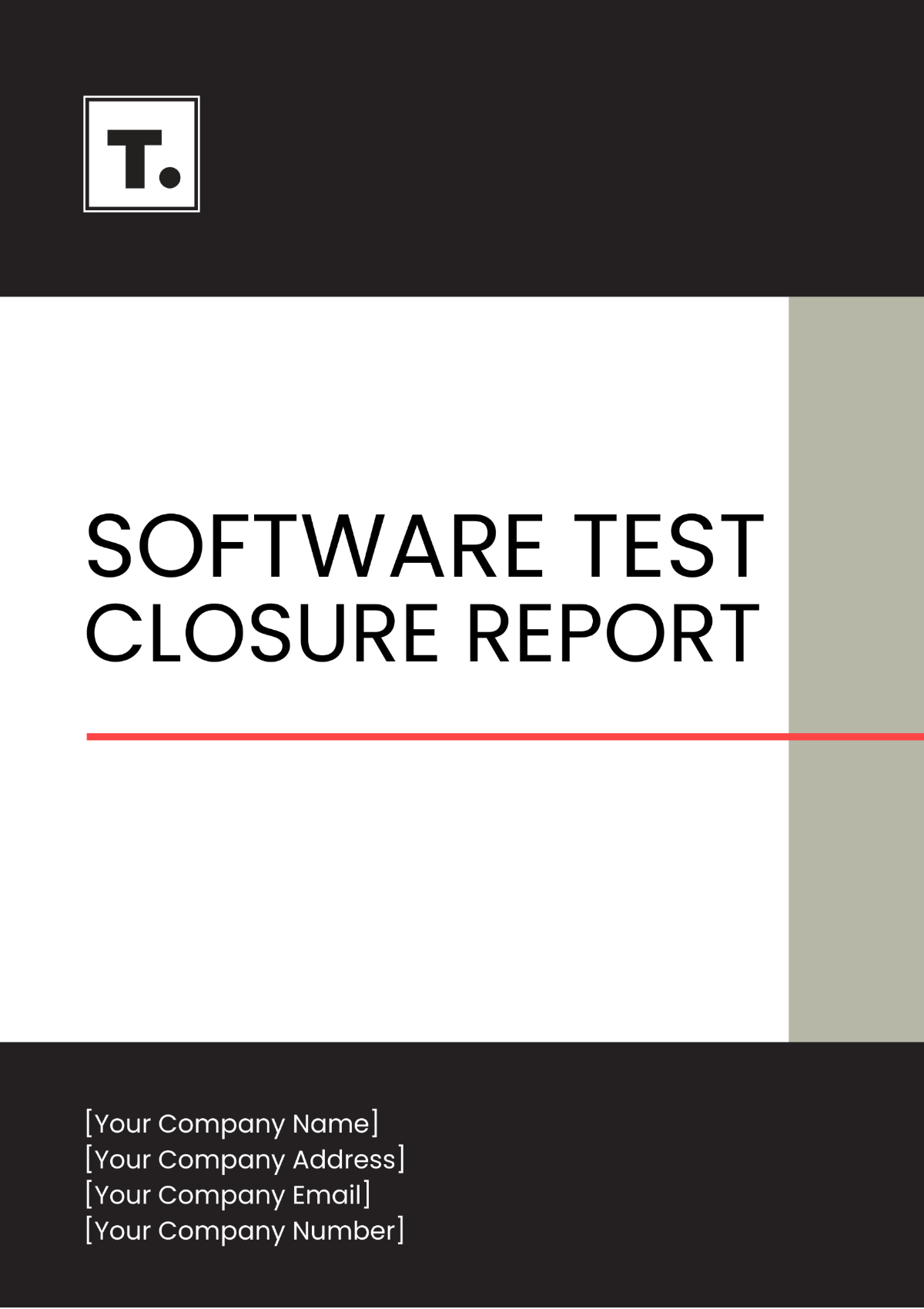 Software Test Closure Report Template - Edit Online & Download