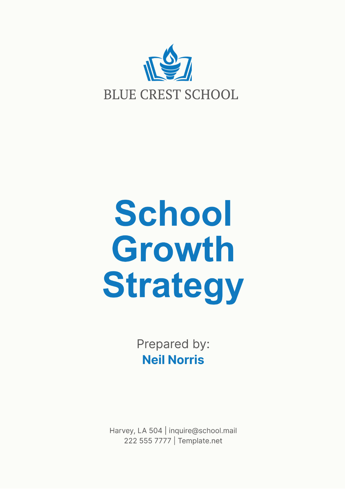 School Growth Strategy Template - Edit Online & Download