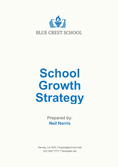 Free School Growth Strategy Template to Edit Online
