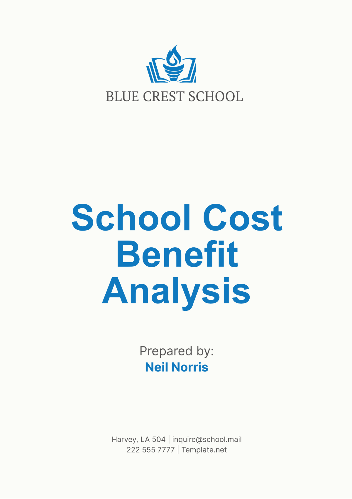 School Cost Benefit Analysis Template - Edit Online & Download