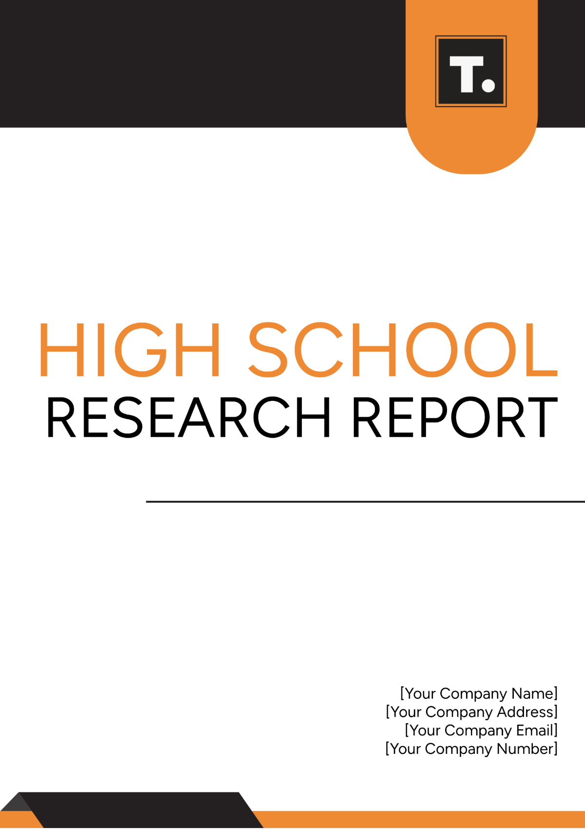 High School Research Report Template - Edit Online & Download