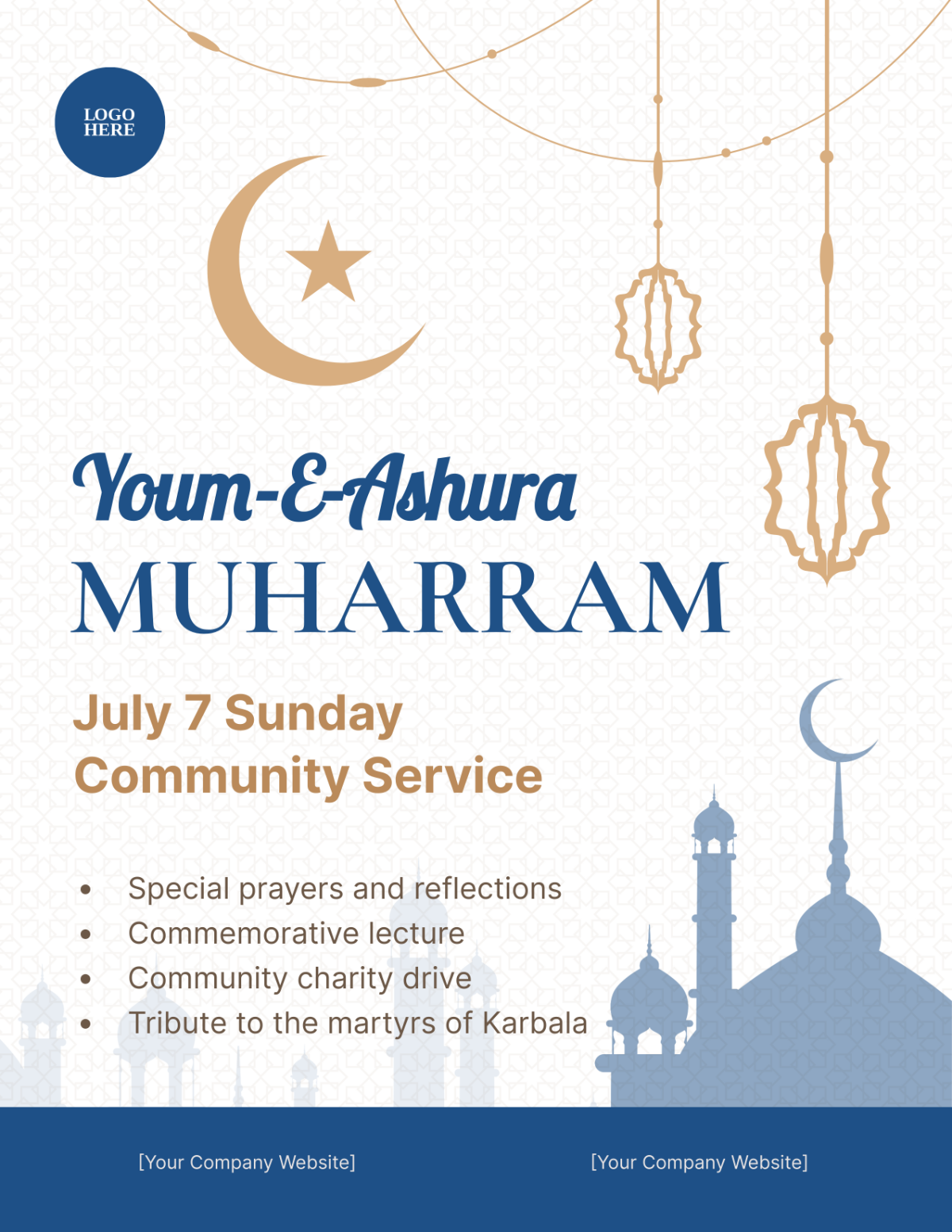 Youm-E-Ashura Muharram Flyer