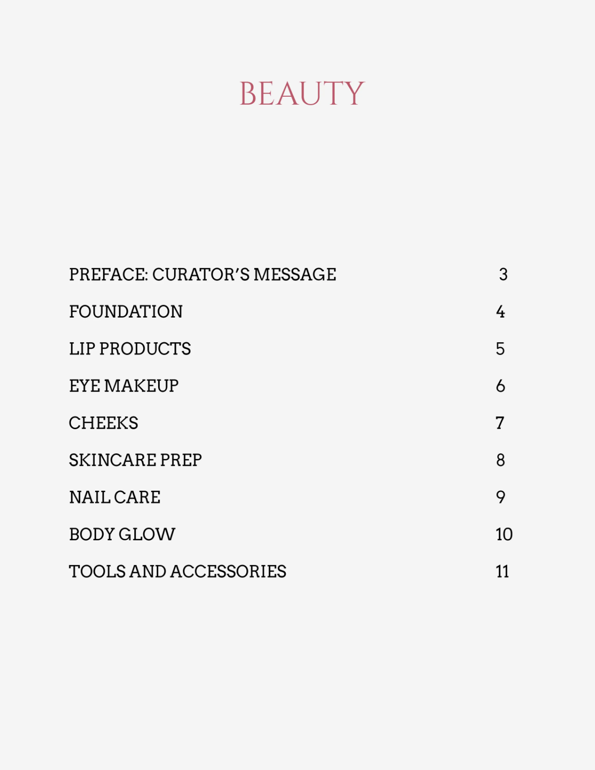 Free Make-up Product Catalog Template to Edit Online