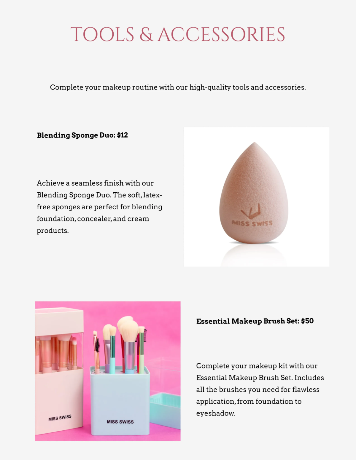 Free Make-up Product Catalog Template to Edit Online