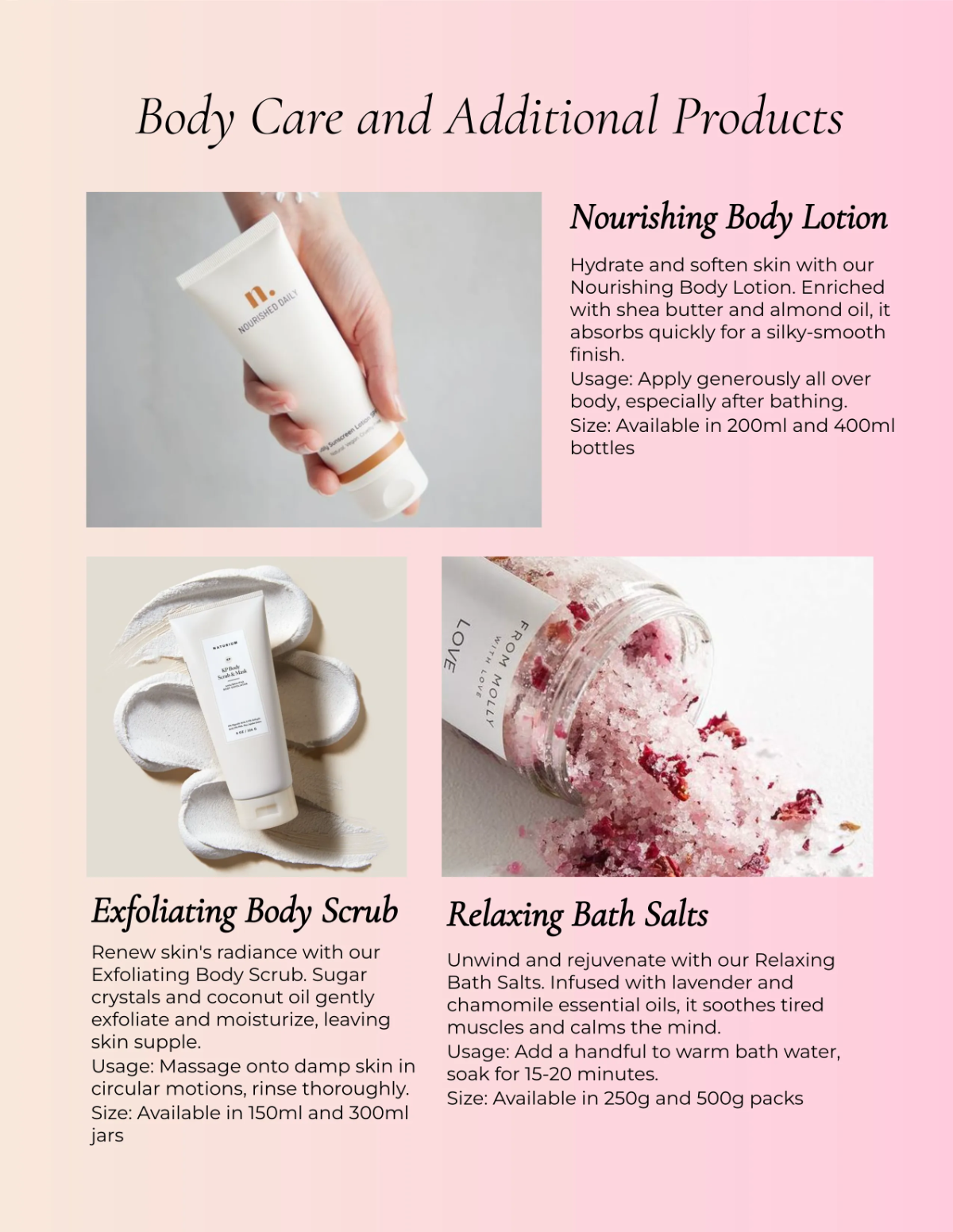 Free Cosmetic Product Catalog Template to Edit Online