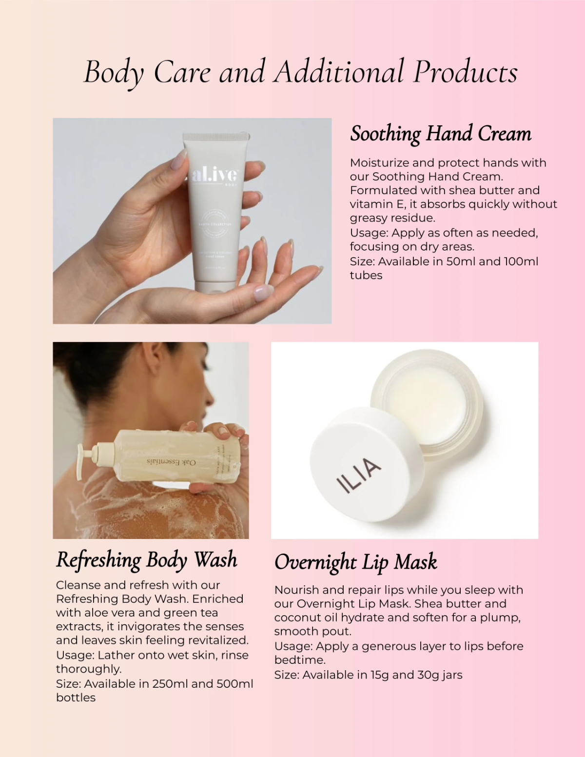 Free Cosmetic Product Catalog Template to Edit Online