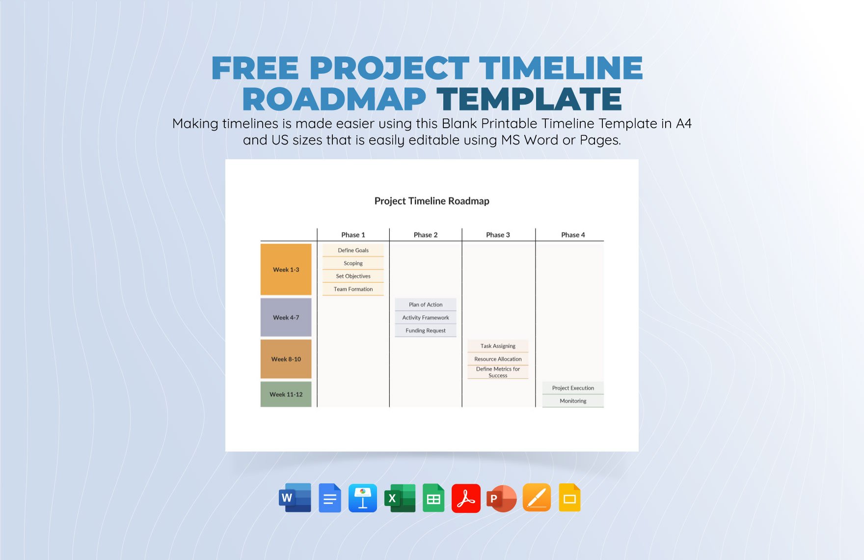 Project Timeline Roadmap Template