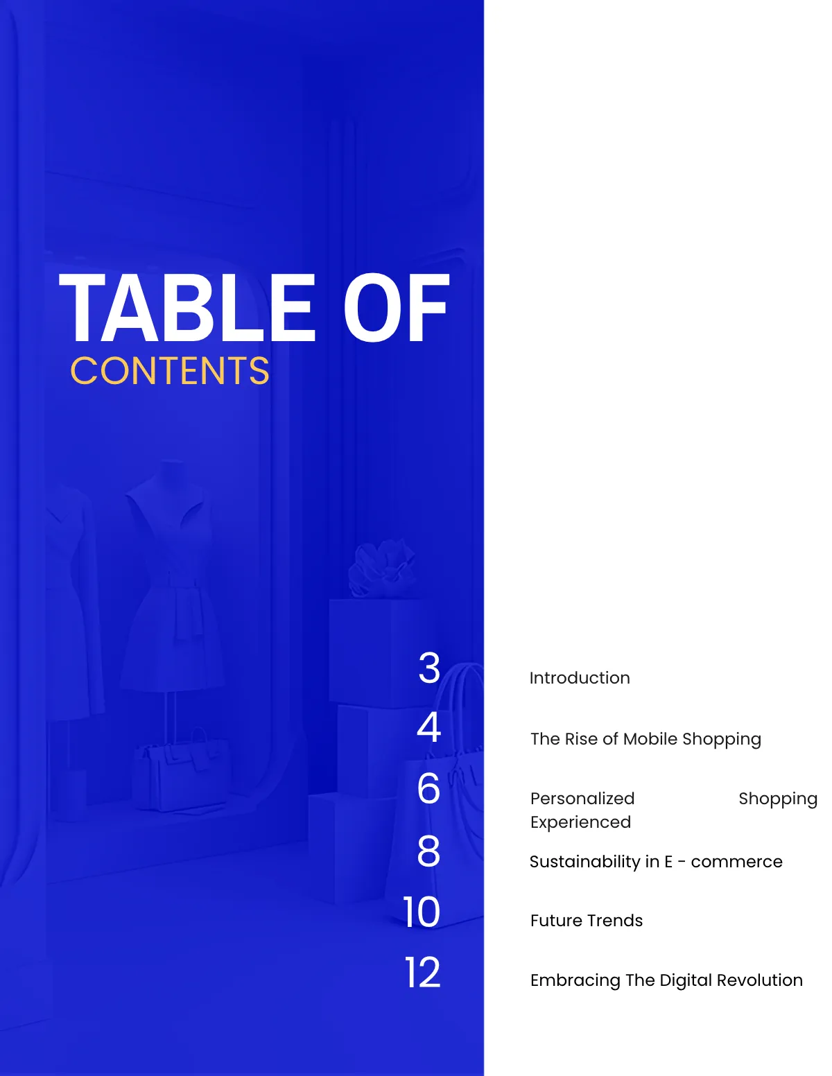 Free E-Commerce Magazine Template to Edit Online