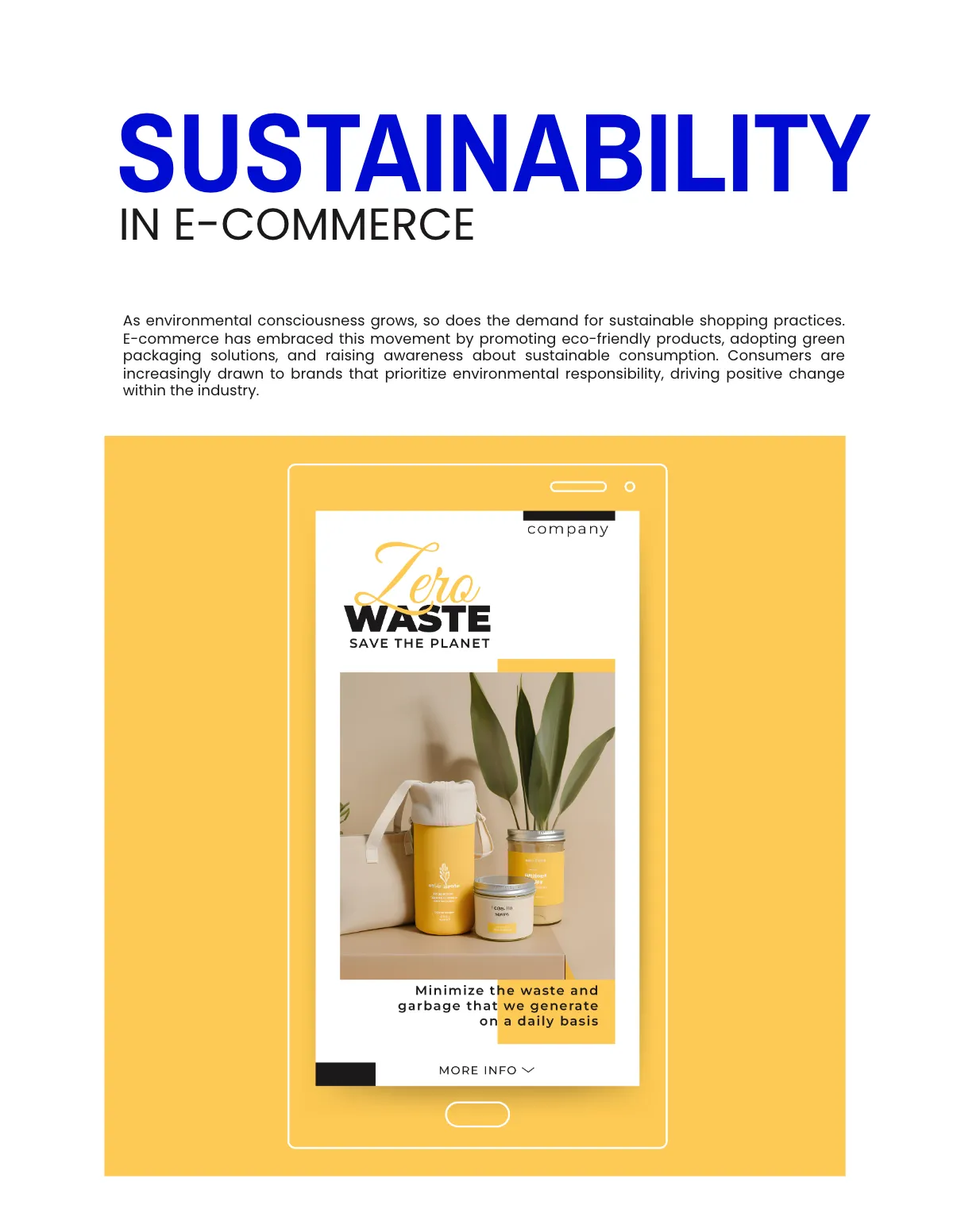 Free E-Commerce Magazine Template to Edit Online