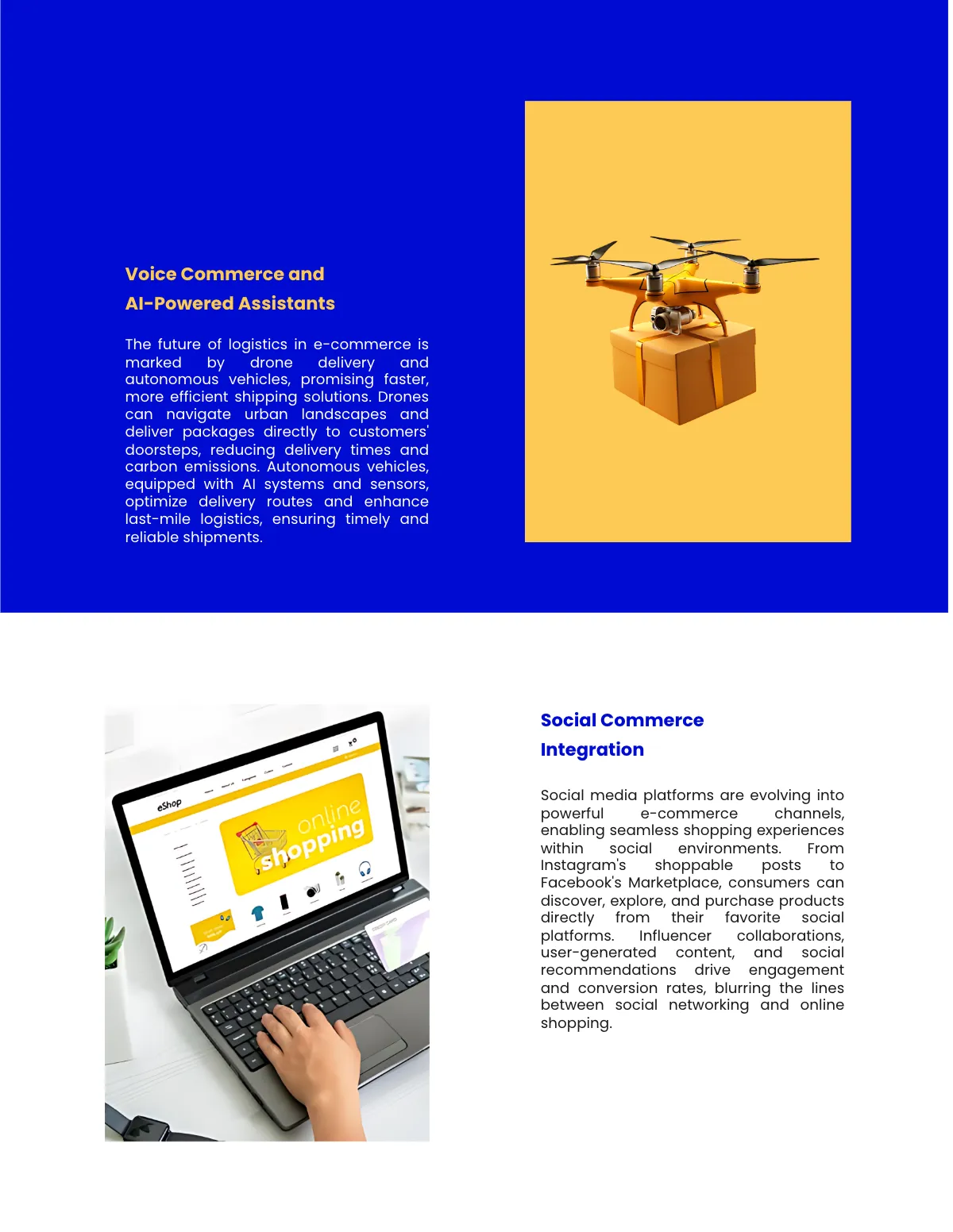 Free E-Commerce Magazine Template to Edit Online