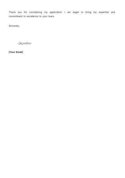 Free Records Manager Cover Letter For Job to Edit Online