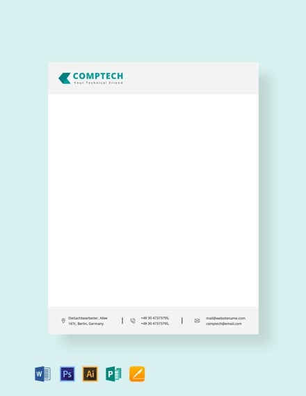 experience certificate format computer shop letter head