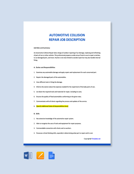 car-repair-job-description-archives-wordtemplates