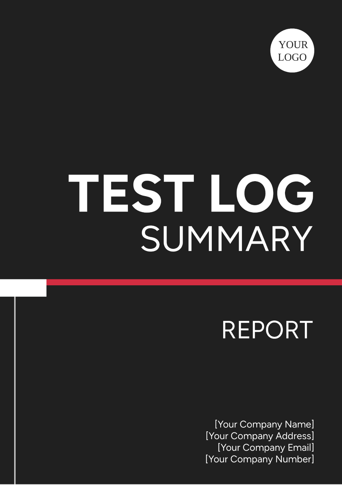 Test Log Summary Report Template - Edit Online & Download