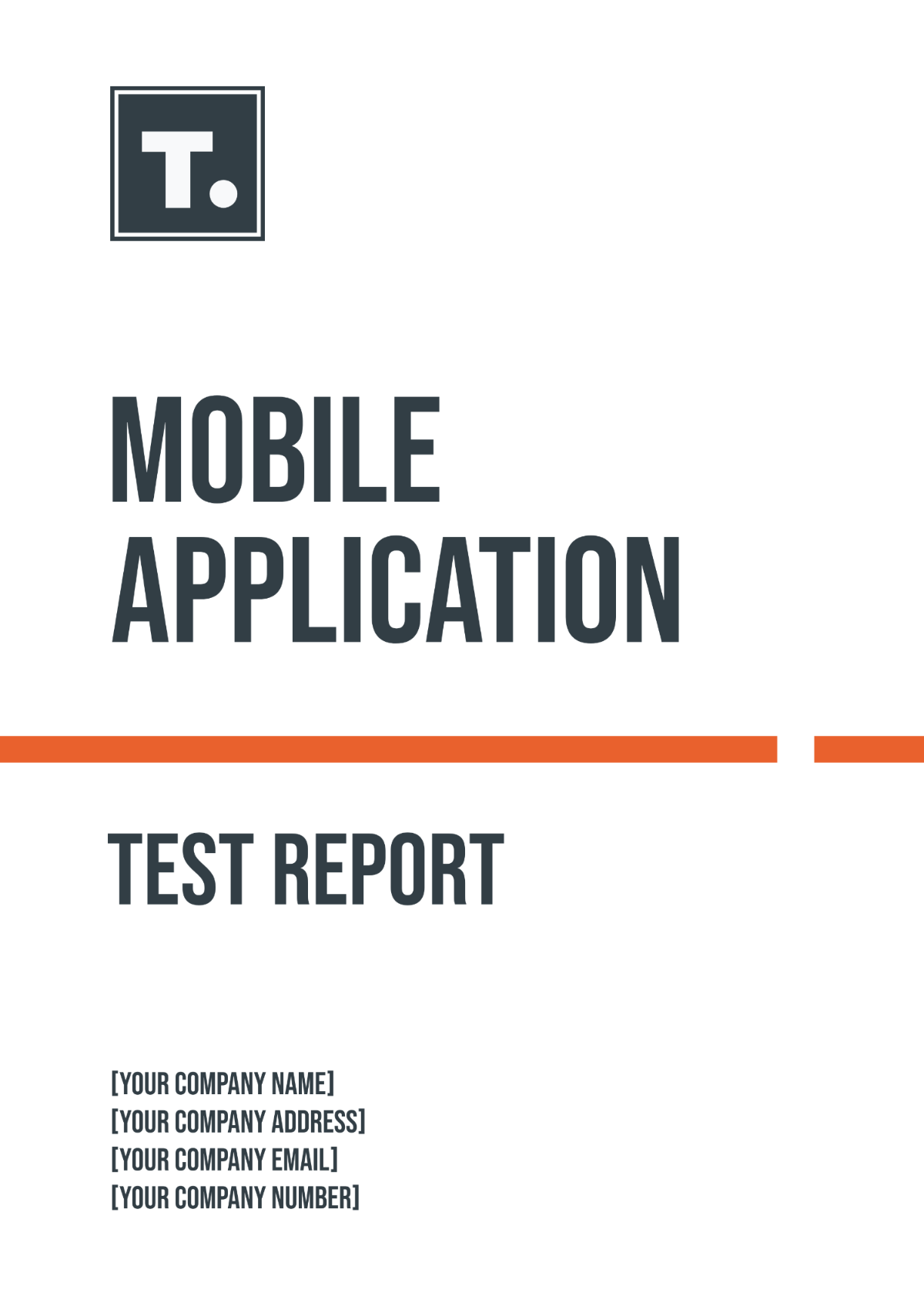 Mobile Application Test Report Template - Edit Online & Download