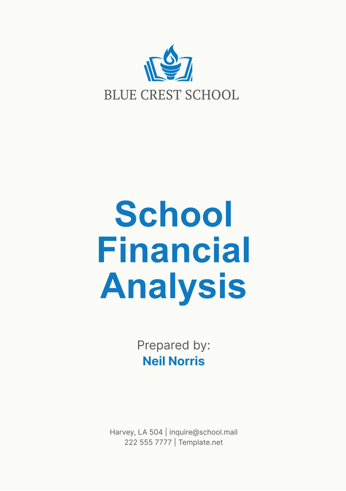 School Financial Analysis Template - Edit Online & Download